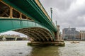 ÃÂ¤he Southwark Bridge in London. Royalty Free Stock Photo