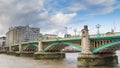 Southwark Bridge over the River Thames in London Royalty Free Stock Photo