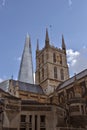 Southwark Cathedral and The Shard, London
