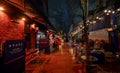 Southwark, London, UK: Brood. A bar in Borough Market at night