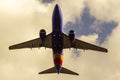 A Southwest Airlines aircraft Boeing 737 after take off from DCA
