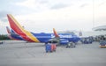 Southwest Airlines Airplanes being loaded