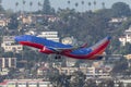 Southwest Airlines Boeing 737-7H4 N908WN departing San Diego International Airport.