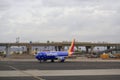 Southwest Airlines Boeing 737-8 Max Aircraft N8747Q Stored at PHX Airport Royalty Free Stock Photo