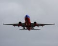 Southwest Airlines Boeing 737NG about to land at LAX