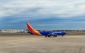 Southwest Airlines Boeing 737-8 Taxiing At Bradenton Sarasota Airport SRQ Royalty Free Stock Photo