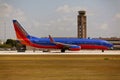 Southwest Airlines Boeing 737 taxiing Royalty Free Stock Photo