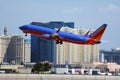 Southwest Airlines taking off from Las Vegas Airport LAS Royalty Free Stock Photo