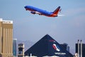 Southwest Airlines taking off from Las Vegas Airport LAS Royalty Free Stock Photo