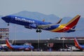 Southwest Airlines taking off from Las Vegas Airport LAS Royalty Free Stock Photo