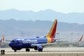 Southwest Airlines taxiing at Las Vegas Airport LAS Royalty Free Stock Photo