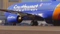 Southwest airplane ready for take off - LAS VEGAS-NEVADA, OCTOBER 11, 2017 Royalty Free Stock Photo