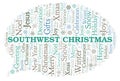 Southwest Christmas word cloud