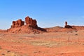 Southwest Desert Landscape with Striking Sandstone Rock Formations along US HWY 191, Arizona Royalty Free Stock Photo