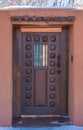 Southwest door dark etched door in New Mexico
