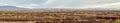 Southwest living. Albuquerque Metro Area Residential Panorama with the view of Sandia Mountains on the distance Royalty Free Stock Photo