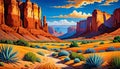 Southwest red cliff geology erosion formation desert road wallpaper