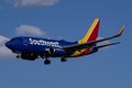 Southwest 737-700 Royalty Free Stock Photo