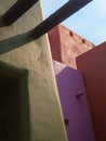 Southwestern architecture, blended colors Royalty Free Stock Photo