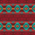 Southwestern navajo seamless pattern Royalty Free Stock Photo