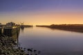 Southwold harbour at first light Royalty Free Stock Photo