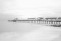 Southwold Pier Winter White long exposure Royalty Free Stock Photo