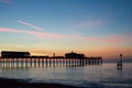 SOUTHWOLD, SUFFOLK/UK - MAY 24 : Sunrise over Southwold Pier Suffolk on May 24, 2017