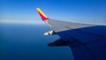 Soutwest airlines airplane wing