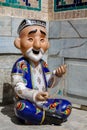 Souvenir doll of arab man in middle asia Royalty Free Stock Photo