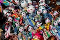 Souvenir dolls in middle asia Royalty Free Stock Photo