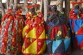 Souvenir dolls in traditional Herero dress, Namibia Royalty Free Stock Photo