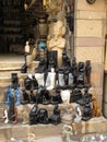 Souvenir figures near the sights of Egypt. Luxor, Egypt.