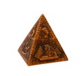 Souvenir figurine of the Egyptian pyramid Royalty Free Stock Photo