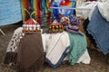 Souvenir hats and shawls for tourists in Madeira