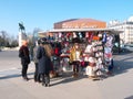 Souvenir Kiosk Palais de Chaillot Paris France Royalty Free Stock Photo