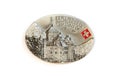 The souvenir magnet - Chateau de Chillon at Montreux in Switzerland Royalty Free Stock Photo