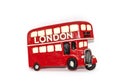 A souvenir magnet with the London bus Royalty Free Stock Photo