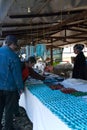 Souvenir market with colorful jewellry