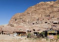 Souvenir market near Royal, Urn Silk and Coriinthian Tombs. Petra. Jordan. Royalty Free Stock Photo