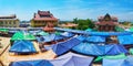 The souvenir market of Ywama, Inle Lake, Myanmar