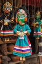 Souvenir Puppets for sell town of Bhaktapur near Kathmandu Nepal Royalty Free Stock Photo