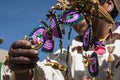 Souvenir from reed on Floating islands Titicaca lake