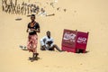 Souvenir sellers near the Nubian villqge of Garb-Sohel in the Aswan region of Egypt.