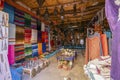 Souvenir shop with carpets, traditional clothes and other things, Ait Ben Haddou, Morocco