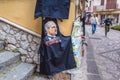 Souvenir shop in Castelmola town on Sicily island, Italy Royalty Free Stock Photo