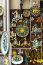 Souvenir shop of ceramic art in Monreale, Palermo, Sicily Italy Royalty Free Stock Photo