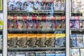 Souvenir shop with guides in Barcelona, Catalonia, Spain Royalty Free Stock Photo