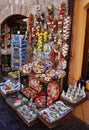 Souvenir shop handmade objects and spices vintage in Sirmione, Lake Garda, Italy Royalty Free Stock Photo