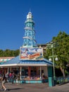 Souvenir shop at Paradise Pier in Disney Royalty Free Stock Photo