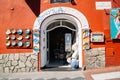 Souvenir shop at Positano seaside village in Positano, Italy